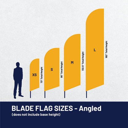 Custom Blade Flag - Angled Bottom