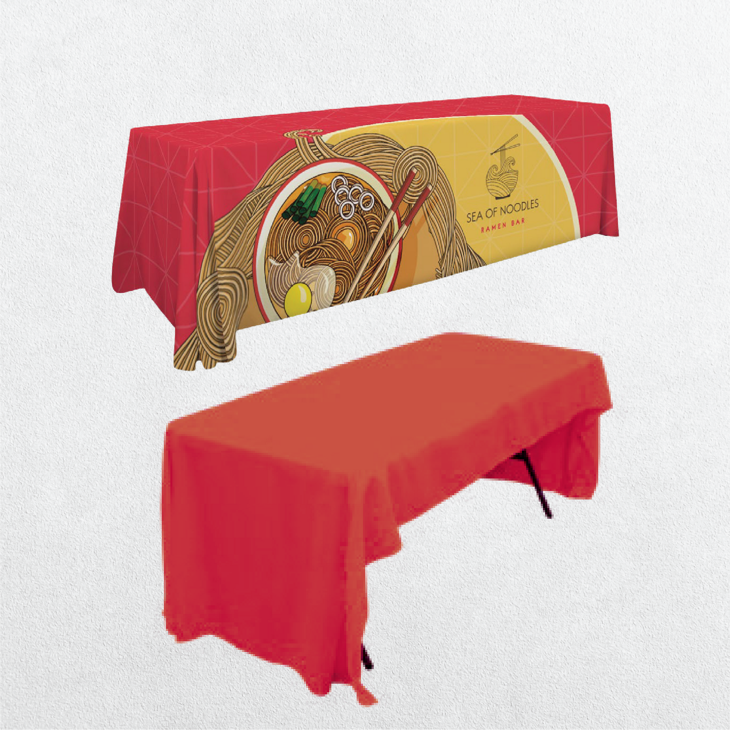 Premium Custom 3 Sided Table Drape