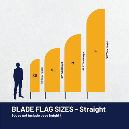 Custom Blade Flag - Straight Bottom